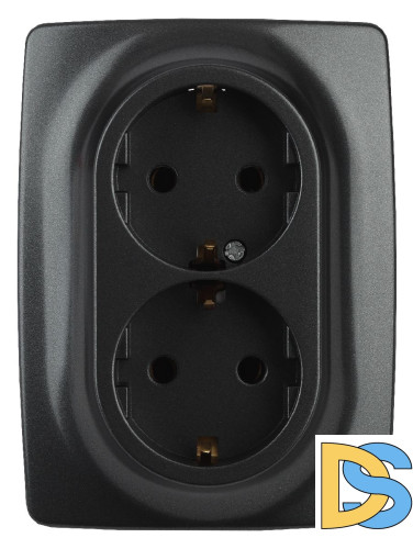 Розетка 2x2P+E Schuko Эра 12-2106-05 Б0031232