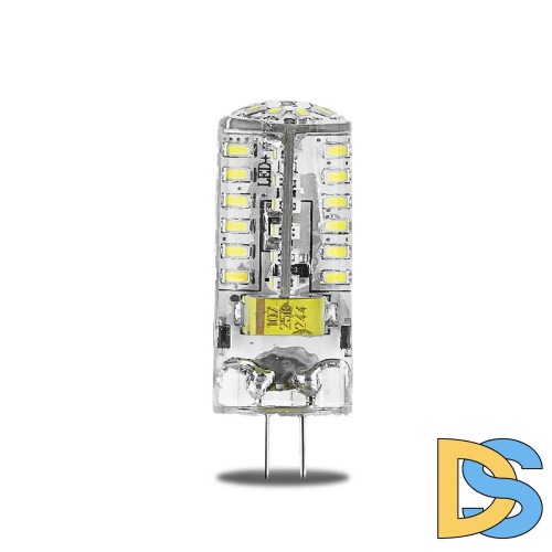 Лампа светодиодная Gauss G4 3W 4100K прозрачная 107707203