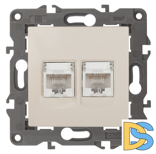 Розетка 2хRJ45 Эра 14-3108-02 Б0034309