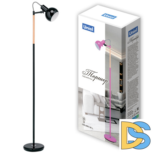 Торшер Uniel UML-T702 E14 BLACK UL-00010182