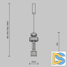 Подвесной светильник Maytoni Level MOD253PL-L18BS3K1