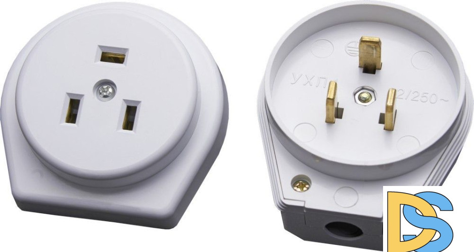 Вилка с розеткой для плит Stekker PPG32-50-20 39016