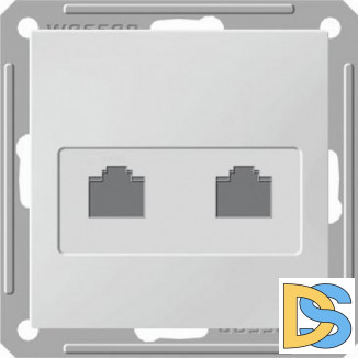 Розетка компьютерная 2-ая кат.5е, RJ-45 (интернет), Белый, серия Wessen 59, Schneider Electric