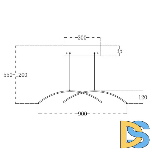 Подвесной светильник Escada Skyline 10212/S LED Black
