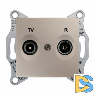 Розетка телевизионная оконечная ТV-FМ, Титан, серия Sedna, Schneider Electric