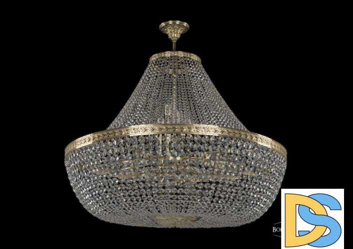 Люстра на штанге Bohemia Ivele Crystal 19111/H1/100IV G