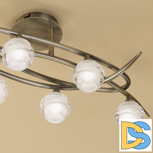 Потолочная люстра Mantra Loop Antique Brass 1822