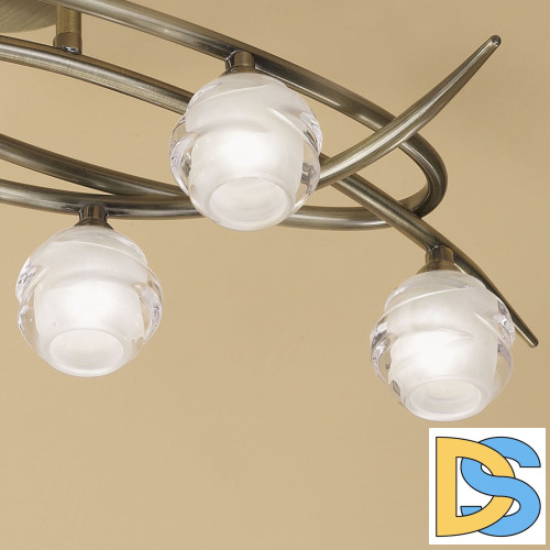 Потолочная люстра Mantra Loop Antique Brass 1822