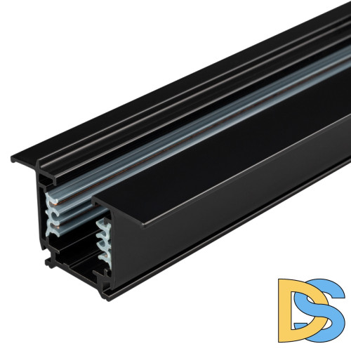 Шинопровод встраиваемый Arlight LGD-4TR-TRACK-F-1000-BK-M 028837(1)