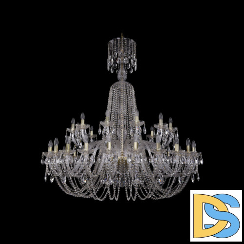 Подвесная люстра Bohemia Ivele Crystal 1402/24+12/530/XL-154 G