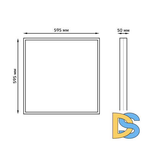 Встраиваемый светодиодный светильник Gauss Mir G1-A0-00070-01G03-2003550