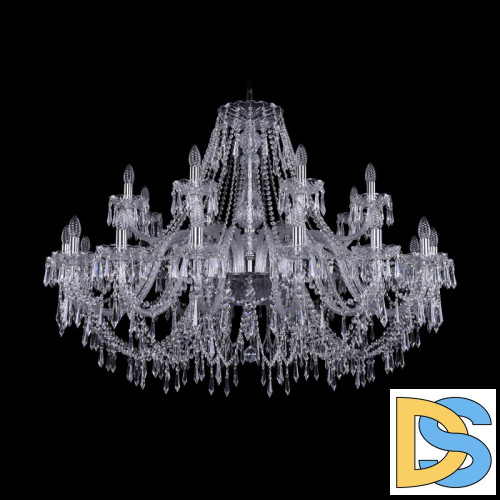 Подвесная люстра Bohemia Ivele Crystal 1403/16+8/460 Ni