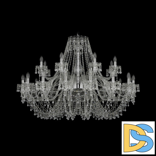 Подвесная люстра Bohemia Ivele Crystal 1410/16+8/460 Ni V0300
