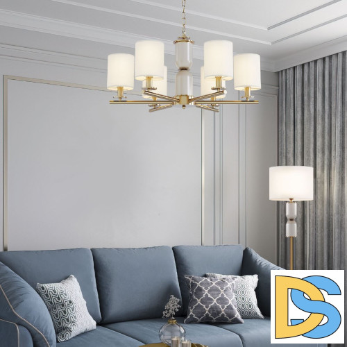 Подвесная люстра Eurosvet Caprera 60146/6 латунь a063858