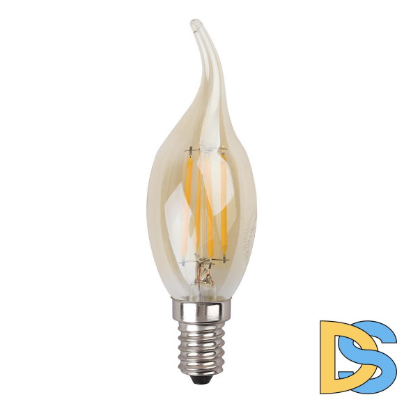 Лампа светодиодная филаментная ЭРА E14 5W 4000K золотая F-LED BXS-5W-840-E14 gold Б0047007
