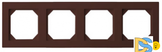 Рамка 4-ая Epsilon коричневый