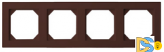 Рамка 4-ая Epsilon коричневый