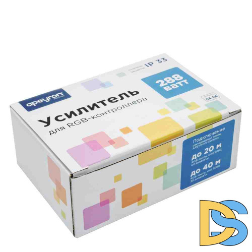 Усилитель RGB Apeyron 12В 288Вт 3 канала*8А 04-04(288)
