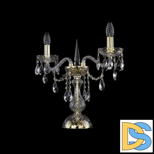 Настольная лампа Bohemia Ivele Crystal 1415L/2/141-39 G