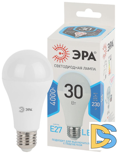 Лампа светодиодная Эра E27 30W 4000K LED A65-30W-840-E27 Б0048016