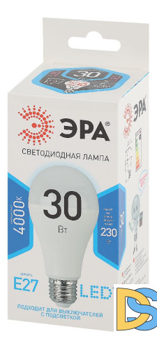 Лампа светодиодная Эра E27 30W 4000K LED A65-30W-840-E27 Б0048016