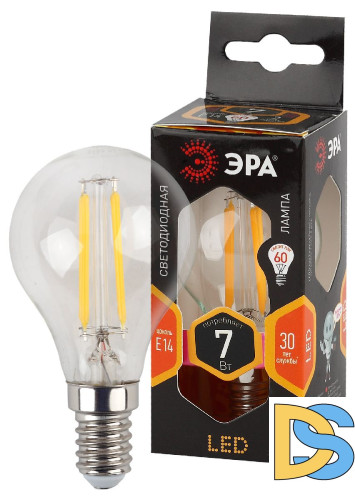 Лампа светодиодная Эра E14 7W 2700K F-LED P45-7W-827-E14 Б0027946