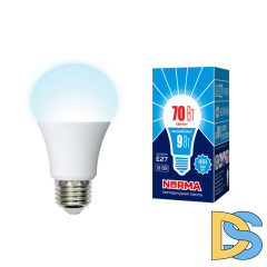 Лампа светодиодная Volpe Norma LED-A60-9W/4000K/E27/FR/NR картон UL-00005623