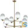 Люстра на штанге Eurosvet Loona 60161/8 латунь a065609
