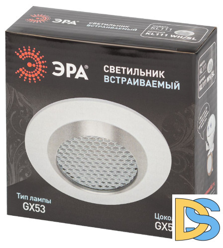 Встраиваемый светильник Эра KL111 WH/SL Б0061539