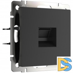 Розетка Ethernet RJ-45 (черный матовый) W1181008