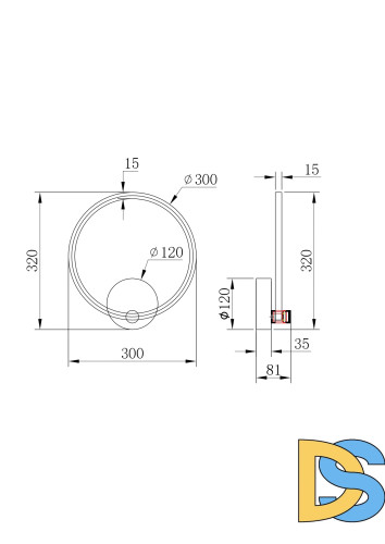 Настенный светильник Arte Lamp Errai A2195AP-1BK