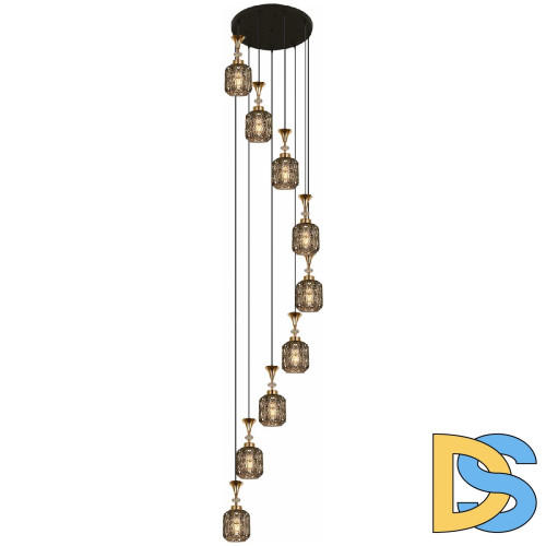 Каскадная люстра Reluce 02003-0.9-09 SMOKE