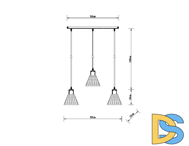 Подвесной светильник Arte Lamp Lancaster A5891SP-3BK