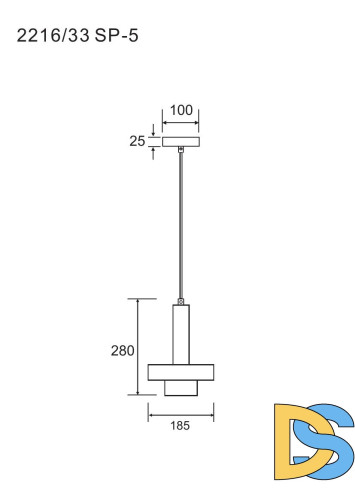 Подвесной светильник Divinare Delta 2216/33 SP-5