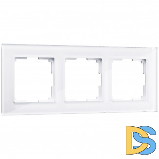 Рамка на 3 поста (белый,стекло) W0031101