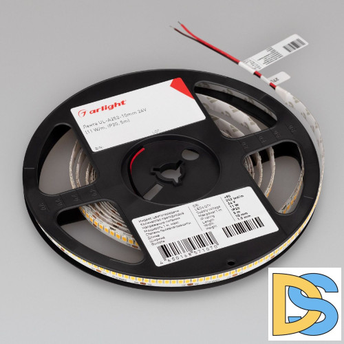 Светодиодная лента Arlight UL-A252-10mm 24V Warm2700 (11 W/m, IP20, 5m) 042320