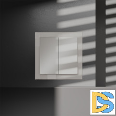 Перекрестный переключатель встраиваемый VOLTUM S70 двухклавишный 10А, (кашемир)