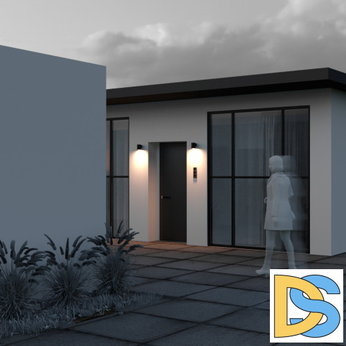 Уличный настенный светильник Maytoni Shim O303WL-L5GF3K