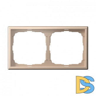 2-постовая рамка, Schneider Electric Art Gallery, цвет Песочный, GAL001202