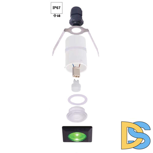 Уличный встраиваемый светильник Fumagalli Teresa 2L4.000.000.LXZ1L