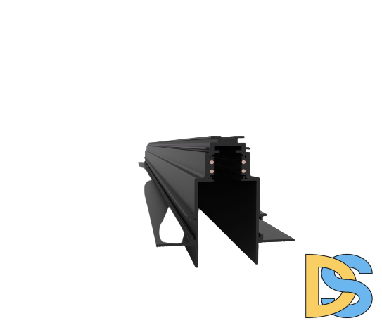 Шинопровод встраиваемый магнитный Elvan T-01-72-V-BK