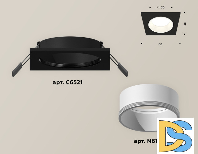 Встраиваемый светильник Ambrella Light Techno XC6521001 (C6521, N6110)
