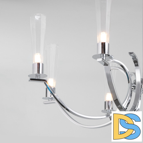 Люстра на штанге Eurosvet Rosher 60141/8 хром a060336