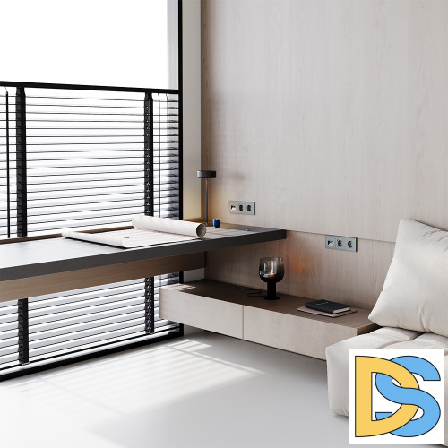 Рамка пластиковая VOLTUM S70 на 3 поста, (титан)