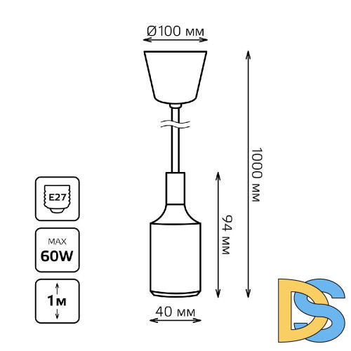 Подвесной светильник Gauss Decor PL014