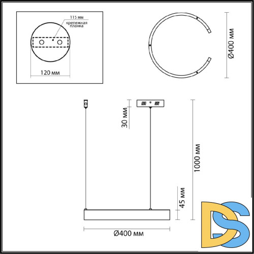 Подвесной светильник Lumion Indie 6534/28L