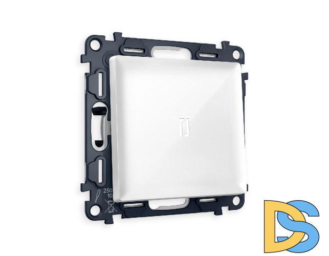 Комплект механизма 1-кл проходного выключателя с подсветкой Ambrella Volt Alfa MA102035