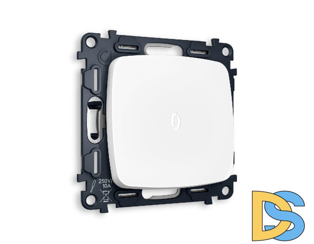 Комплект механизма 1-кл выключателя с подсветкой Ambrella Volt Omega MO122015