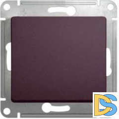 Выключатель 1-клавишный, Сиреневый туман, серия Glossa, Schneider Electric