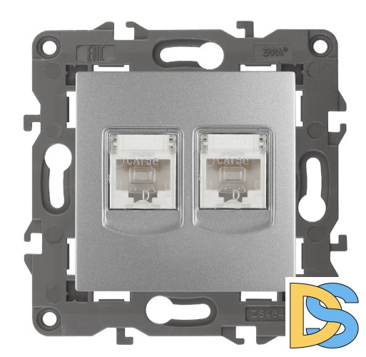 Розетка 2хRJ45 Эра 14-3108-03 Б0034310